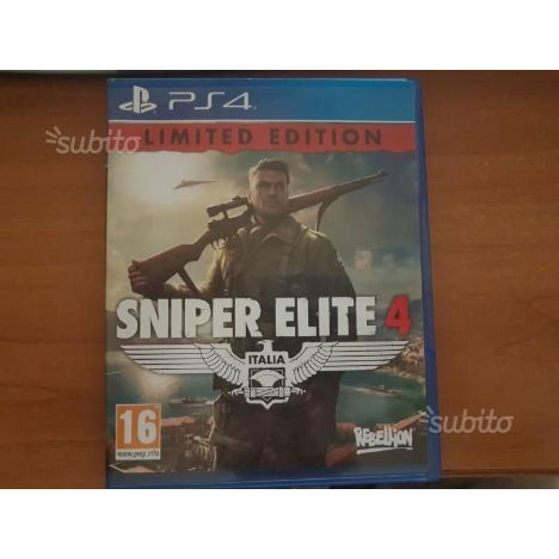 Sniper elite 4 Ps4 SEMINUOVO